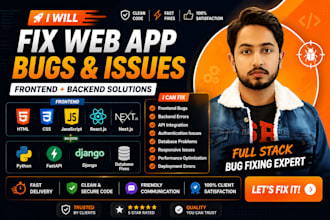 fix web app bugs and frontend backend issues