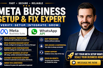 fix meta business verification, whatsapp api, meta business suite manager