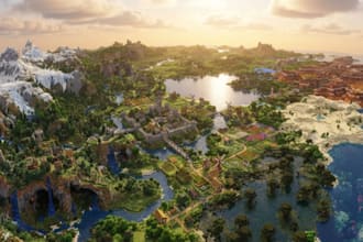 create a custom minecraft world hub spawn castle lobby survival map for you