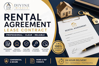 create a professional rental agreement or lease contract