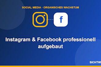 build and manage instagram and facebook business profiles