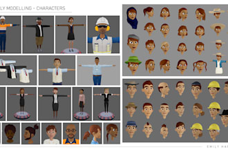 professional 3d character modeling for games, animation and VR