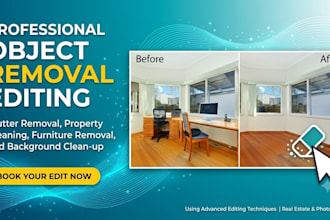 do professional photo object removal and clean up