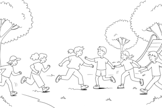 draw digital coloring book pages for children or adults