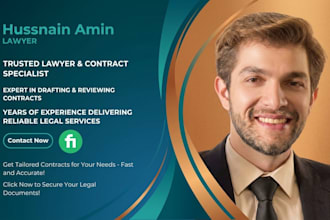 write, draft or review legal contract and agreement