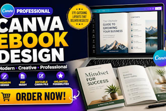 design a professional canva ebook lead magnet workbook and PDF ebook