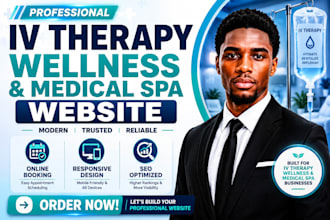 design iv therapy wellness and medical spa website