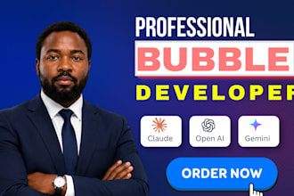 build bubble app, bubble mvp, saas website as a bubble developer
