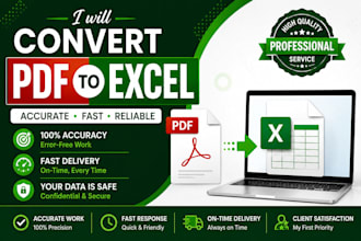 convert PDF to excel with accurate formatting