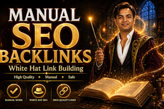 build high quality manual SEO backlinks for google ranking