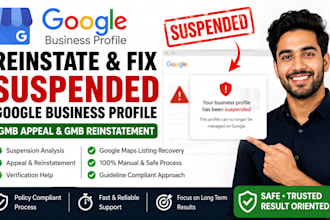 reinstate and fix suspended google business profile gmb appeal gmb reinstatement