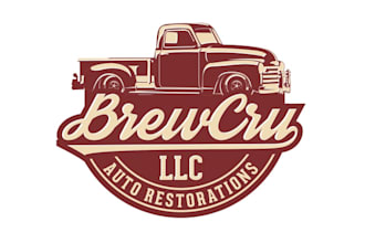 design classy automotive restoration firm logo