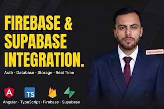 integrate firebase or supabase into your angular application