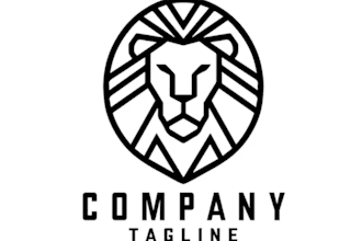 design hand drawn minimalist line art logo