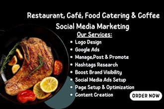 be your restaurant, café, food catering, coffee social media marketing manager
