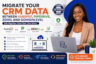 migrate your CRM data between hubspot, pipedrive, zoho, and gohighlevel