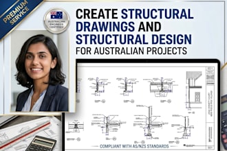 create structural drawings and structural design for australian projects