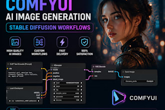 create ai images and workflows using comfyui stable diffusion