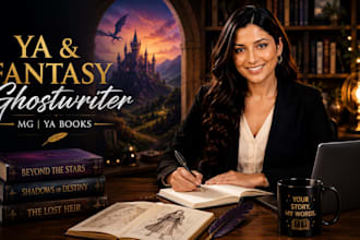 write young adult books fantasy novels mg ya ghostwriter