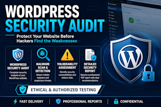 perform professional wordpress website security audit and malware scan