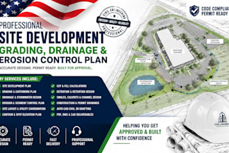 design site development grading drainage and erosion control plan