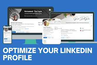 create, upgrade, revamp and optimize your linkedin profile and business page
