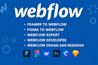be your webflow cms expert, design or develop webflow website, figma to webflow