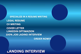 craft you professional legal resume