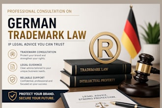 provide german trademark law consultation, IP legal advice and copyright
