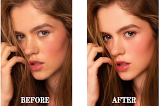 retouch your portrait and wedding photos