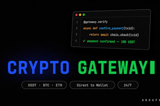 integrate crypto payment gateway on your website or telegram bot