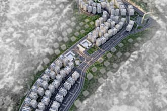 transform urban planning masterplan smart city layout 3d aerial site plan render