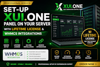 set up xui one panel on your server with lifestyle whmcs integrations