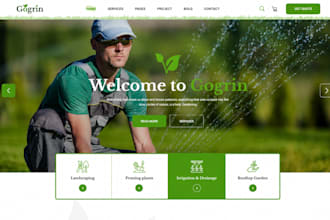do wordpress landscaping gardening farming lawn care an pest control wix website