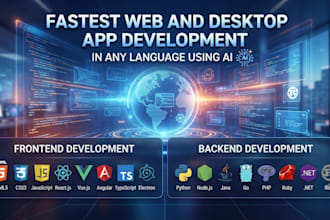 do fast and perfect ai powered web and desktop apps in any programming language