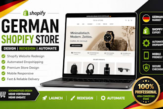 design german shopify store redesign shopify website, automated dropshipping