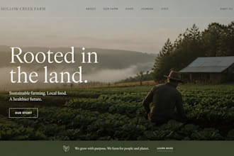 design squarespace farm website with online shop and ordering