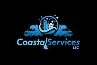 design high quality cleaning and moving service logo