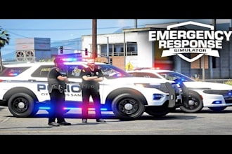 develop fivepd, lspdfr and nopixel inspired police rp server for fivem