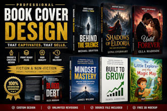 design a stunning custom book cover for your book