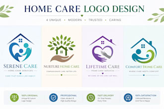home care logo website medical healthcare elderly care flyer brochure home care