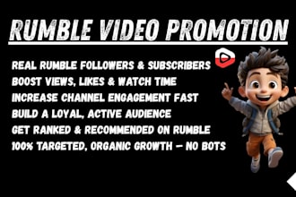 do organic USA rumble video promotion