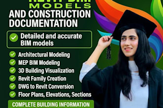 create professional revit bim models and construction documentation
