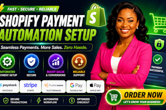 shopify payment automation setup paystack stripe fluttterwave google pay apple