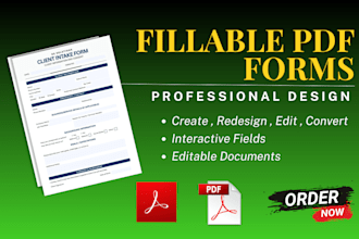 create custom fillable PDF forms, templates and digital documents