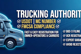 do dot, mc number, truck registration and fmcsa compliance