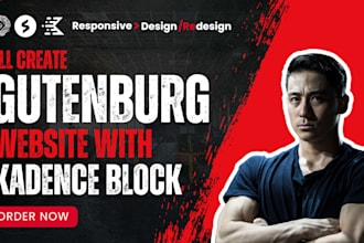 create wordpress website with gutenberg, spectra and kadence blocks