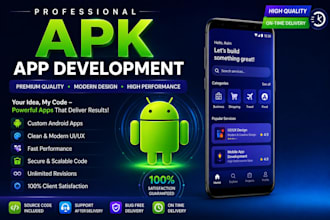do android  mobile app development or develop android apps
