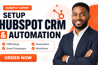 setup hubspot CRM automationhubspot email campaign newsletter hubspot