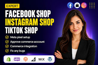 setup facebook shop tiktok shopinstagram shop tiktok affliate run meta ads